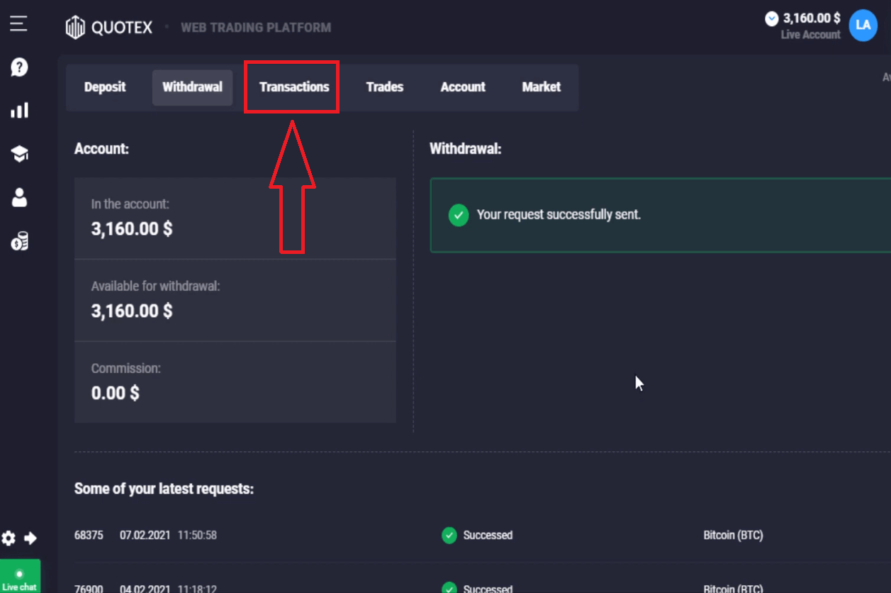 Como negociar opções digitais e sacar dinheiro do Quotex